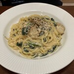 パスタの店 山猫軒 - 一番人気のたらこカルボナーラです☆2025-0810訪問