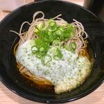 かき揚げそば 吉利庵 - 冷したっぷり青海苔とろろそば￥680　2025.8.1