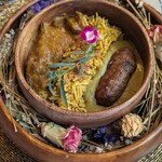 ベンガルタイガー - フラワーガーランド　　ジンジャーフラワービーフ　メティチキン　レモンライス