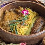 ベンガルタイガー - フラワーガーランド　ジンジャーフラワービーフ　メティチキン　レモンライス