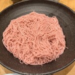 旬和席 うおまん - 〆　紫蘇梅そうめん