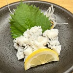 旬和席 うおまん - 造り　鱧の落とし　梅肉添え