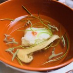 奥湯河原温泉　加満田 - 鱧と松茸とじゅんさいのお椀