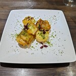 創作イタリアン Gemelli - ホタテと長芋のスパークリングワイン衣のフリット〜抹茶塩〜