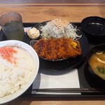 松のや - 特朝ロースかつ定食　大