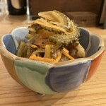 御飯屋 Kino - 地鶏苦瓜の南蛮漬け✨️苦瓜はやっぱり夏には戴きたくなります✩⋆*॰¨̮⋆｡˚こちらも尖ってないお酢の味わいで美味しかったな～⸝⸝ᵕ ᵕ⸝⸝✨️