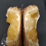 パン工房 麦の里 - りんごデニッシュ(断面)