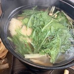 居酒屋 とわだ - ふつふつ熱々のせんべい汁