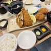 かつ政 - アジフライ　ヒレカツ定食