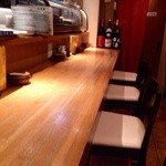 ひろや - 201410  ひろや 店内（座席より右まわり）⇒