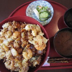 ゆずや - かき揚げ天丼