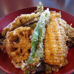 ゆずや - この下にも天ぷら　あります