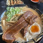 ハルピン 味噌らーめん 雷蔵 - 一本角煮たれ味噌ラーメン