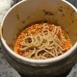 イチリン ハナレ - からの麺（山椒の麺をタレに絡めていただきます）