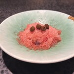 イチリン ハナレ - 西瓜のシャーベット、寒天と煮豆