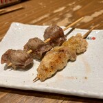 新時代 - 鳥串と砂肝　焼きではなくフライ