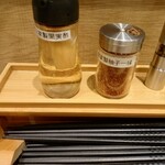 焼きあご煮干しらぁめん 碧猫 - テーブルセット