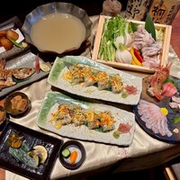 Sushi nodoguro course