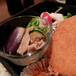ありったけ - 豚しゃぶと揚げ茄子の胡麻酢