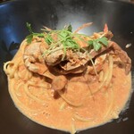 アヒージョとパスタ  - 