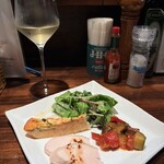 アヒージョとパスタ  - 