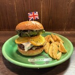 THE GRABBER hamburger pub - 『オレンジチーズバーガー¥2,145』
      『サンセットフロート¥825』