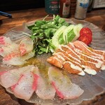 アヒージョとパスタ  - 