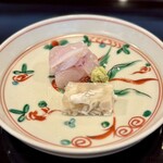 割烹 新多久 - アラ／煮凝り