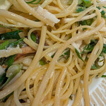 ナゴヤ流イタリアン融合料理 りょうあん - 麺の太さがバラバラで不思議な食感に