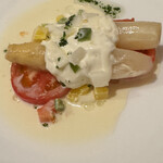 びいどろ - アスパラガスが大きくて甘味がありました