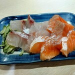 田吾作 - 刺身 真鯛 サーモン