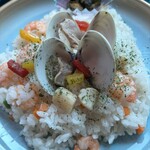 観光特急 しまかぜ - はまぐりのシーフードピラフ