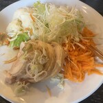 定食あさひ - 蒸し鶏はシンプルでサッパリ！