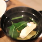 柳家 - 松茸、鮎のお吸い物