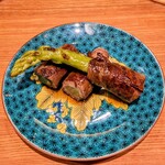 室町 福は内 - アスパラの牛肉巻
