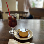 2F coffee - アイスティーとプリン