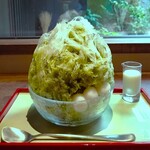 三日月氷菓店 - 『宇治金時(練乳・アイス付)』(1400円)!!( ^o^)ﾉ