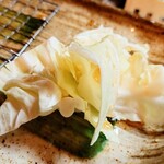 やきとり家 錦海まる - ハシヤスメのキャベツ