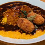 オムライス専門店 イーグル - 海の幸クリームコロッケ デミソース
