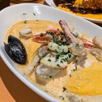 オムライス専門店 イーグル - シーフードクリームソース
