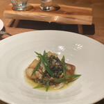 薪の音 - 太刀魚と越中バイのバターソース炒め　