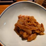 都民酒場魚金 - 塩辛の柚子胡椒和え