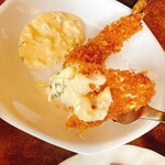 談話室杉の樹 - エビフライも大きくてプリプリ‼️