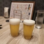 和牛焼肉 一期一縁 - ランチビール(小)…乾杯~□*(ˊᗜˋ*)و♪
