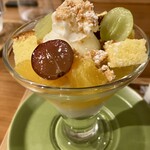 フフレ - ◾︎ ヨーグルトムース  と、ジェラート柑橘類のコンポートとみかんのジュレ