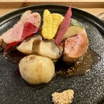 フフレ - ◾︎ 鴨の胸肉のロースト 赤ワインと粒マスタードのソース