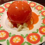 グリルキャピタル東洋亭 - 丸ごとのトマトサラダ。爽やかでジューシー美味しい(^^)