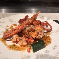 鉄板焼き 七里ガ浜 - オマール海老のオリエンタルソースがけ