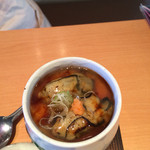 京寿司 - 茶碗蒸し 中は牡蠣