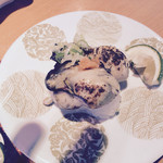 京寿司 - 焼き牡蠣握り